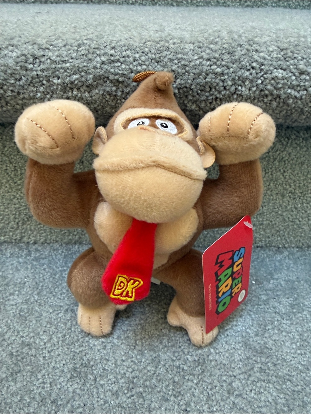 Nintendo Donkey Kong Plush with Red DK Tie